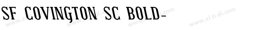 SF COVINGTON SC BOLD字体转换